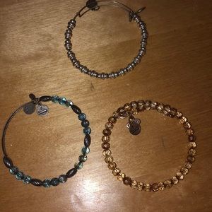 Assorted alex and ani bracelets